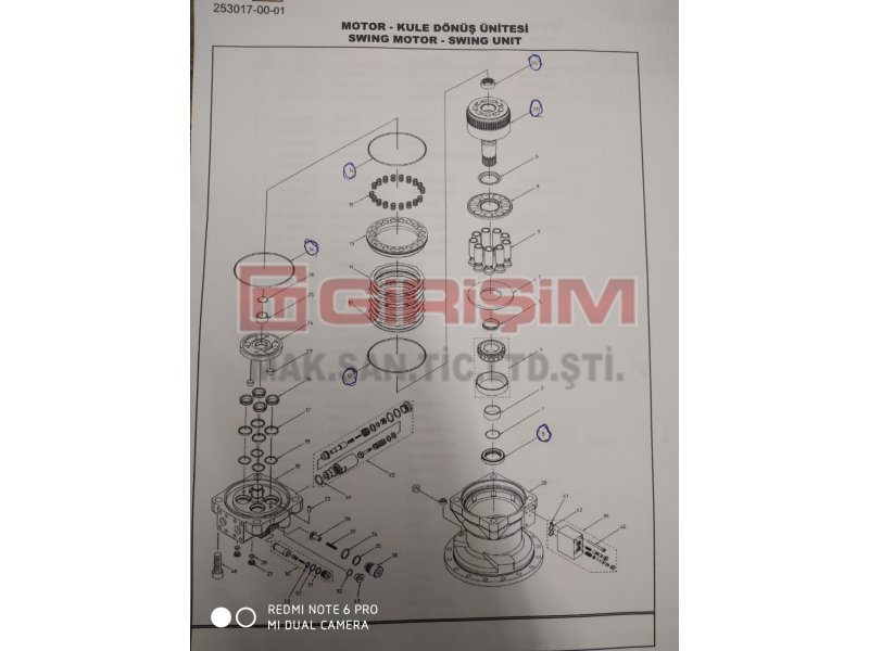 SG15 SWING MOTOR İÇ GRUP HMK300